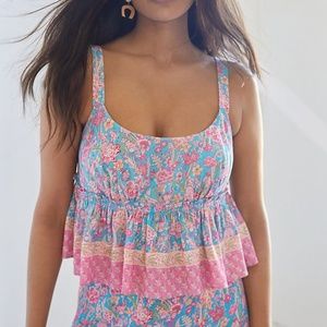 COPY - Plenty by Tracy Reese Meadow Peplum Tank Top 2XL